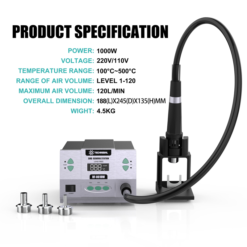 8610 861DW SMD BGA Heißluft-Lö – Hot Air Rework Station 861Dw Bewertung und Preis